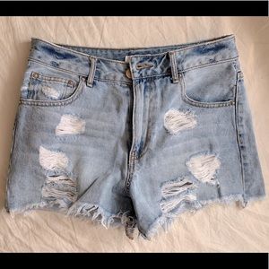 Forever 21 Light Blue Short Jean